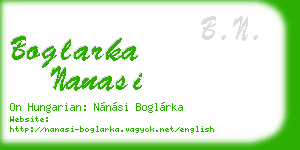 boglarka nanasi business card